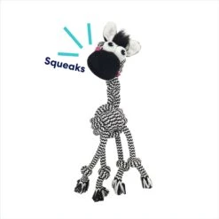 Frisco Zebra Rope Squeaky Dog Toy -Pet Toys Shop 242163 PT2. AC SS1800 V1691785246