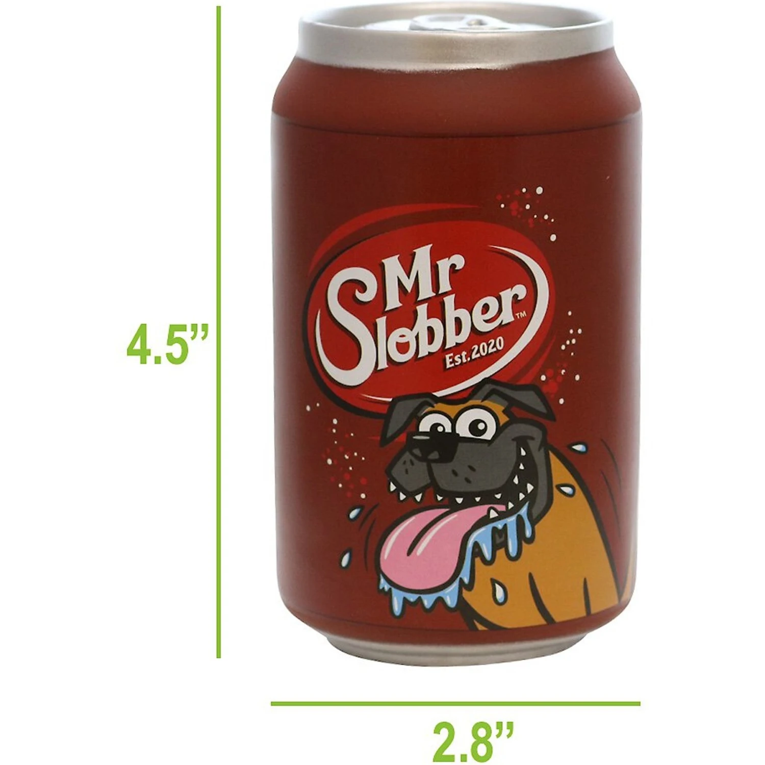 Silly Squeakers Soda Can Mr. Slobber Squeaky Dog Toy 2 Silly Squeakers Soda Can Mr. Slobber Squeaky Dog Toy - Image 2
