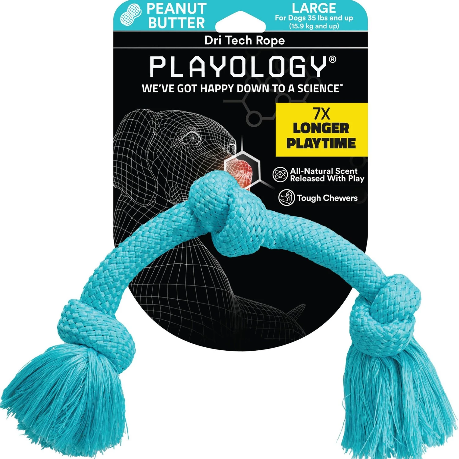 Playology Scented Dri-Tech Rope Dog Toy 1 Playology Scented Dri-Tech Rope Dog Toy