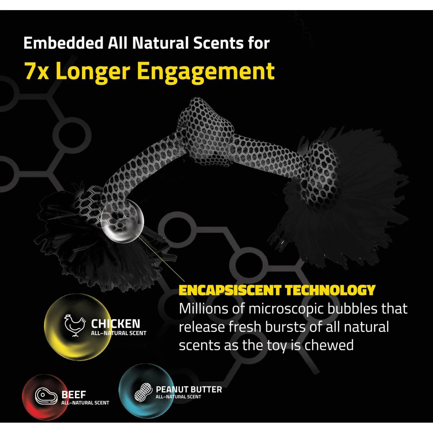 Playology Scented Dri-Tech Rope Dog Toy 4 Playology Scented Dri-Tech Rope Dog Toy - Image 4