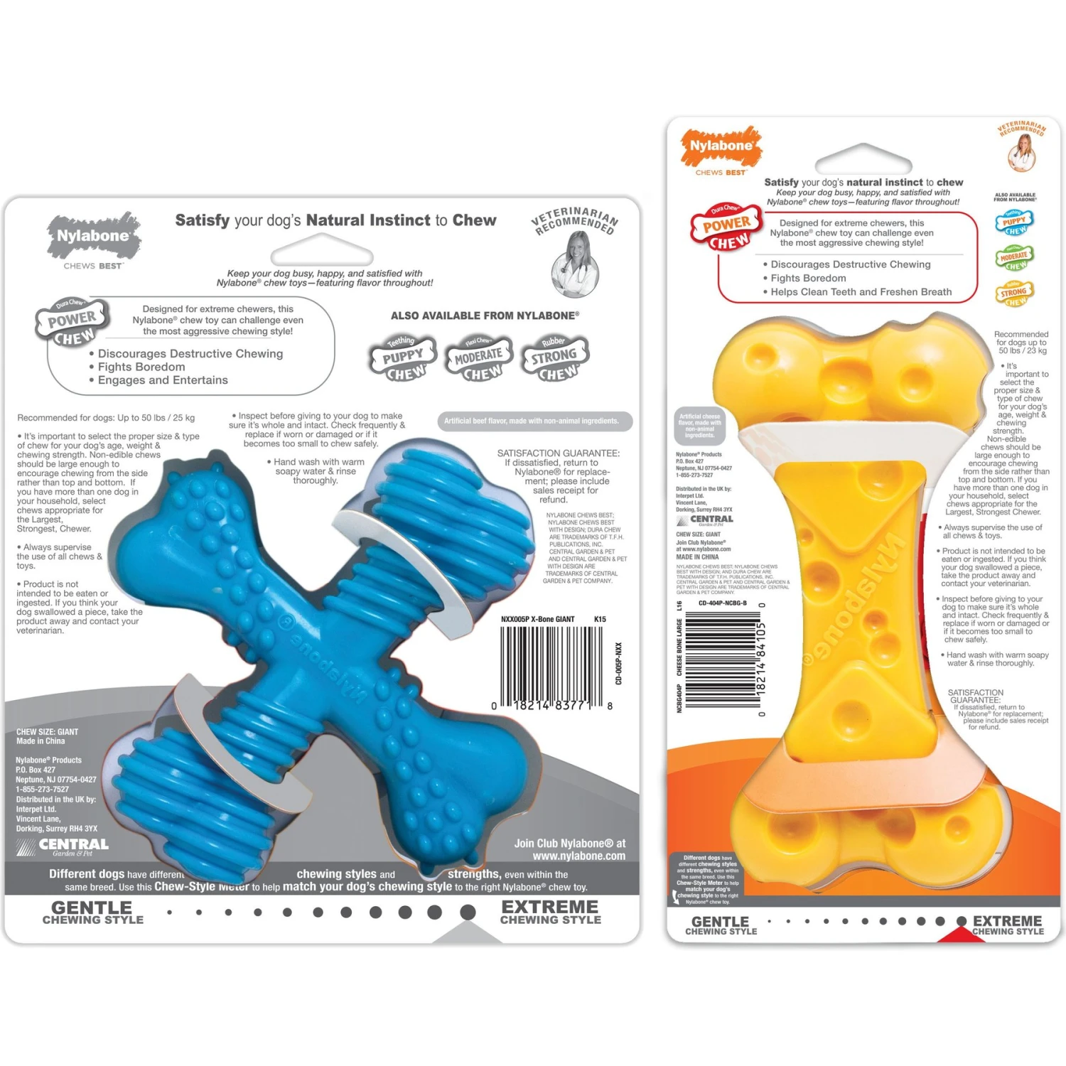 Nylabone Power Chew Tough Chew Toys For Dogs Bundle Beef & Cheese 7 Nylabone Power Chew Tough Chew Toys For Dogs Bundle Beef & Cheese - Image 7