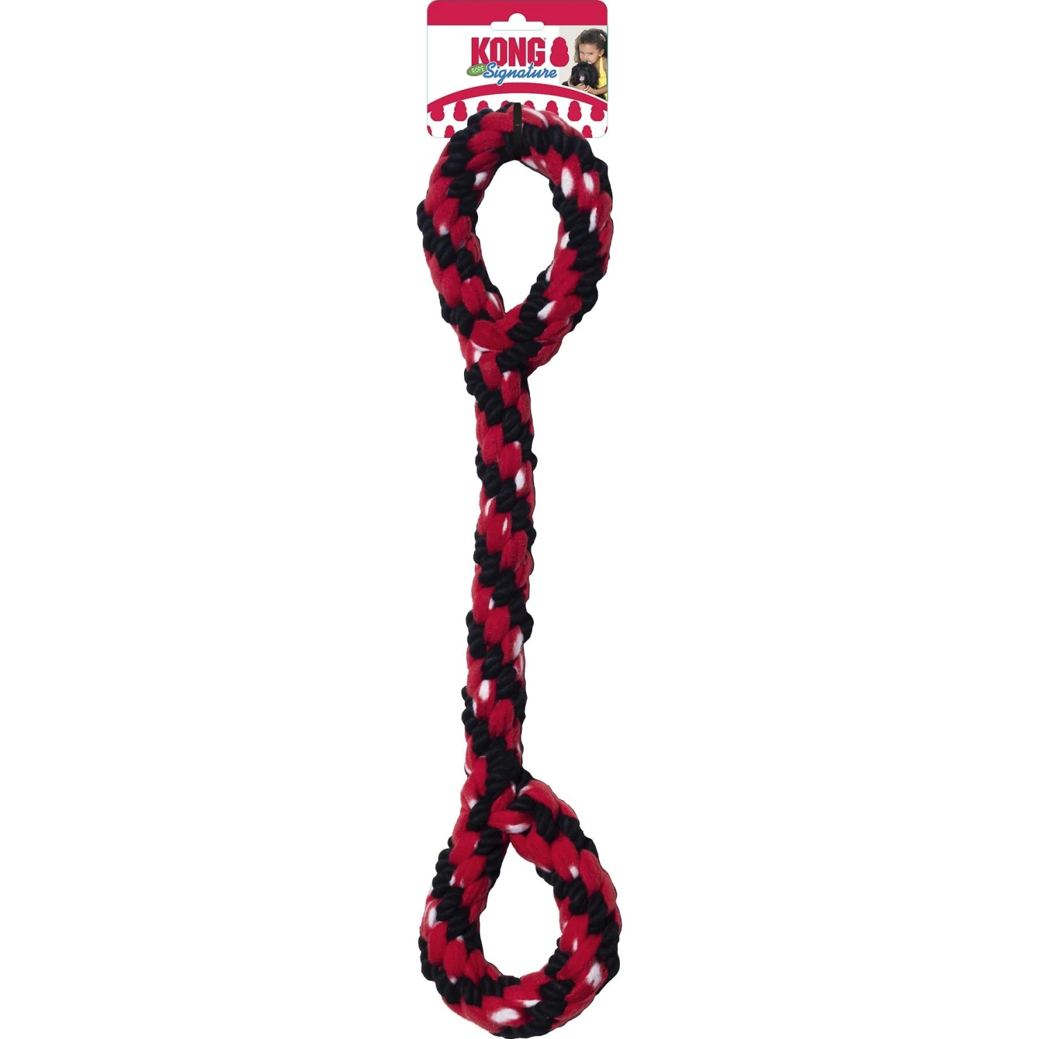 KONG Signature Double Tug Rope Dog Toy 4 KONG Signature Double Tug Rope Dog Toy - Image 4