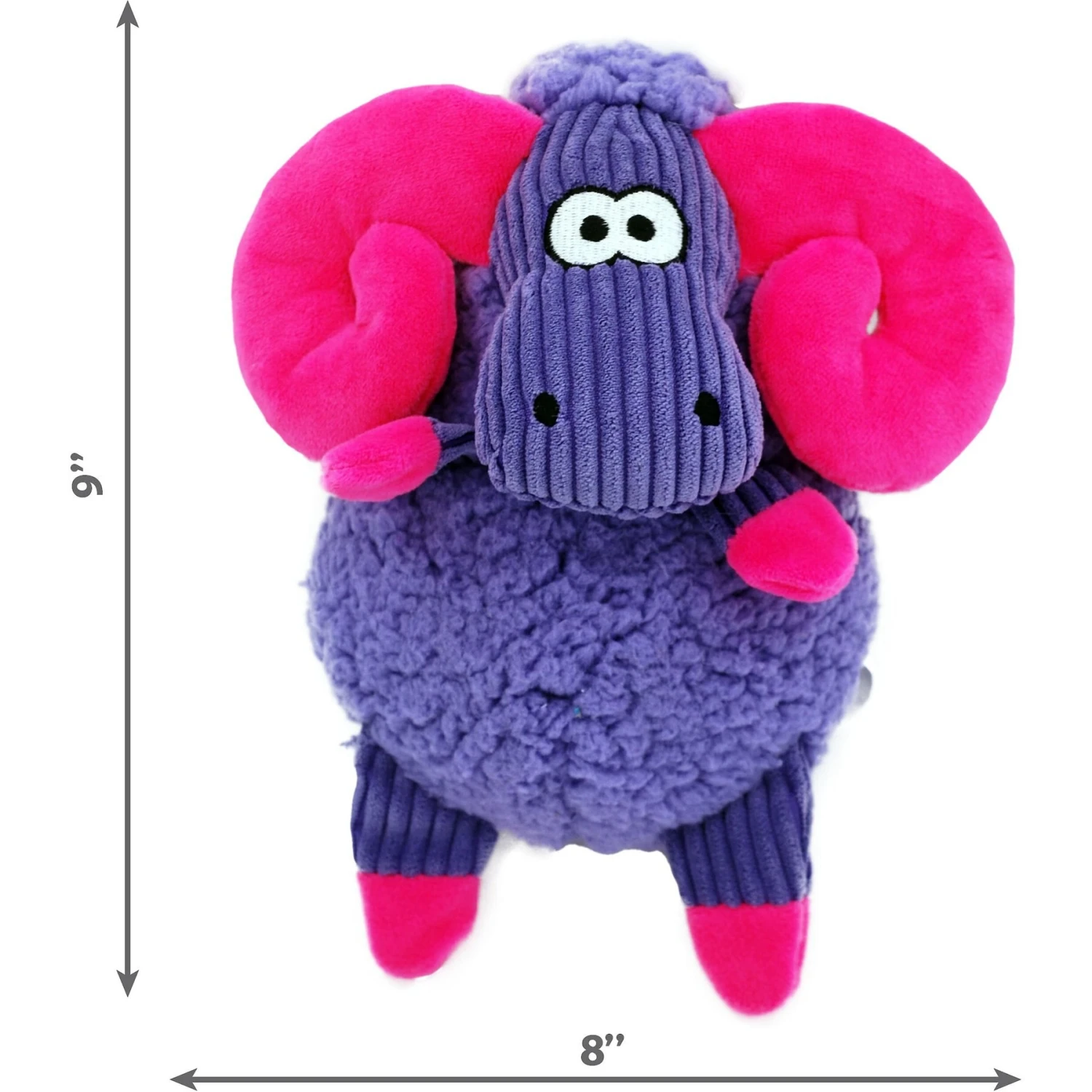 KONG Sherps Floofs Big Horn Dog Toy 2 KONG Sherps Floofs Big Horn Dog Toy - Image 2