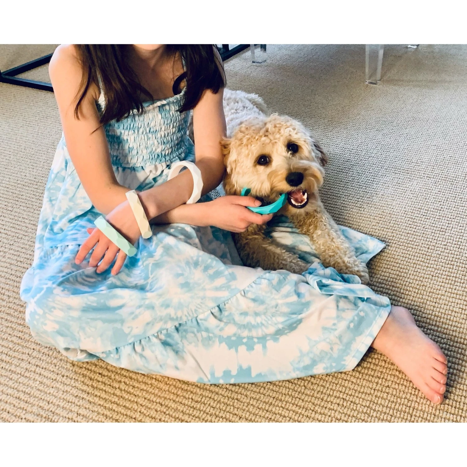 Sweet Paws Wearable Puppy Teether Stack Dog Chew Toy 2 Sweet Paws Wearable Puppy Teether Stack Dog Chew Toy - Image 2