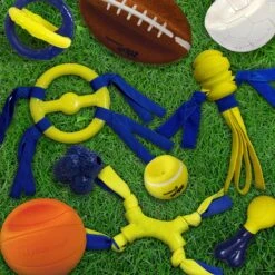 Nylabone Power Play Tug-a-Ball 2-in-1 Ball & Tug Dog Toy -Pet Toys Shop 278156 PT2. AC SS1800 V1614812550