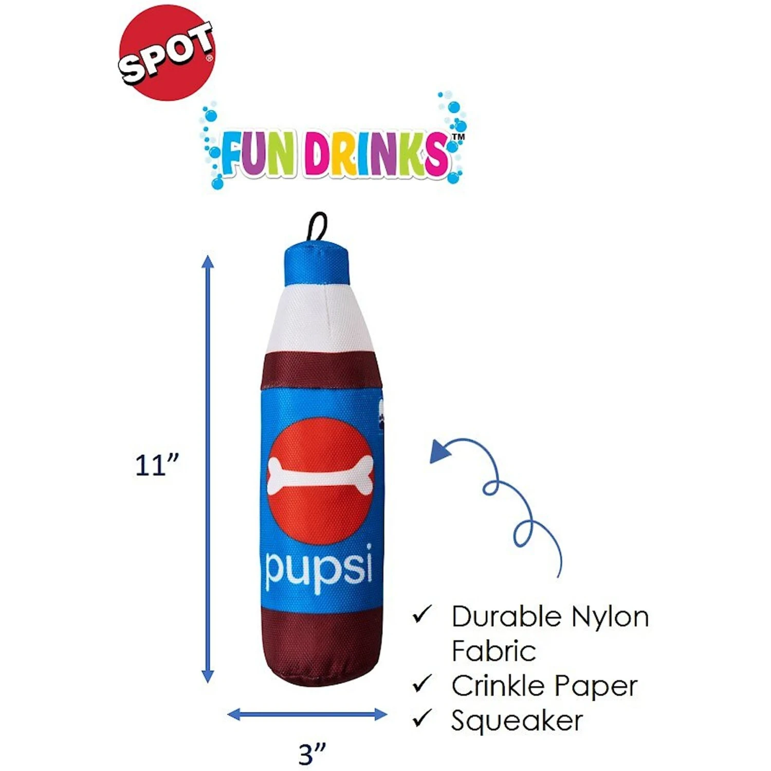 Ethical Pet Fun Drink Pupsi Dog Toy 4 Ethical Pet Fun Drink Pupsi Dog Toy - Image 4