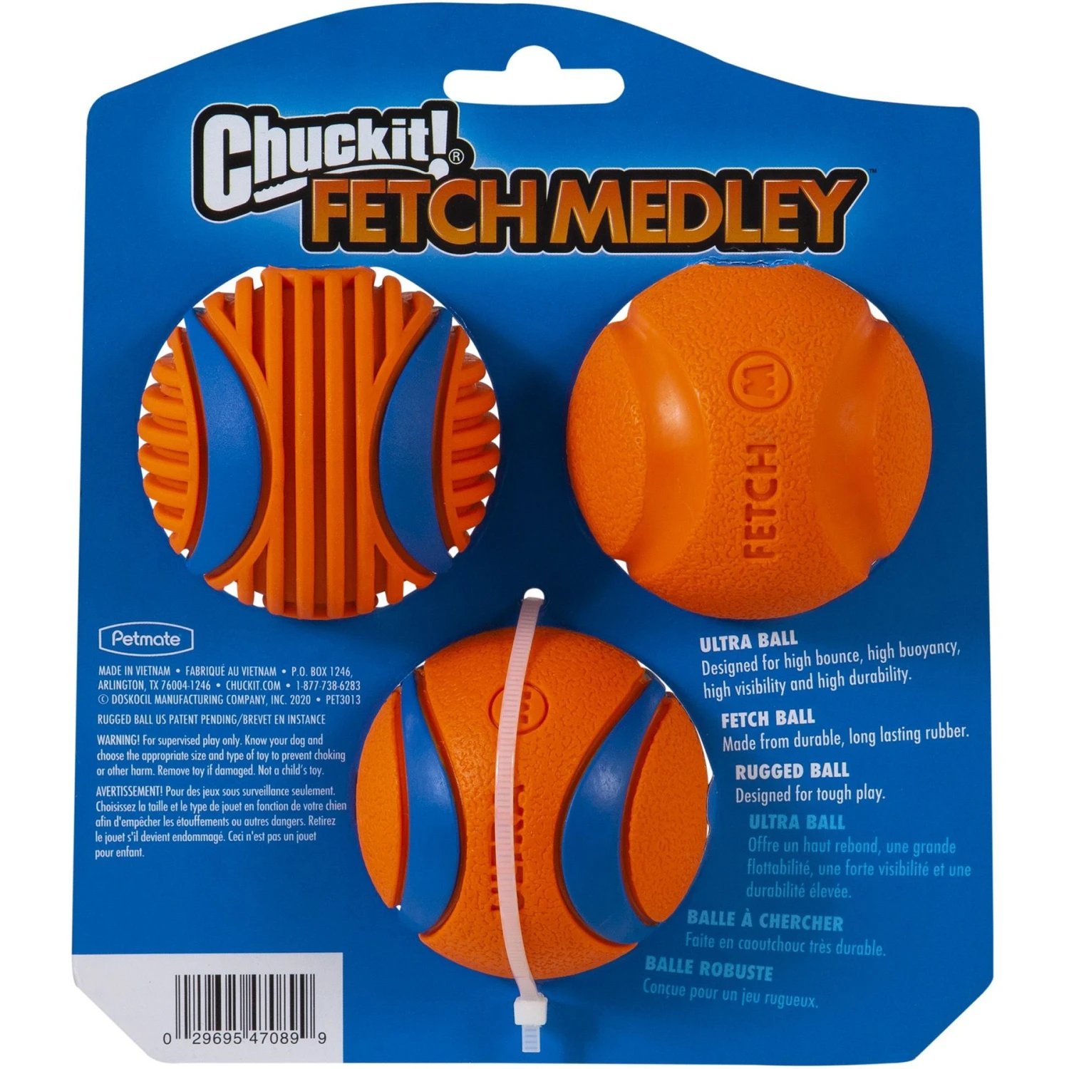 Chuckit! Fetch Medley Ultra Ball Dog Toy, 3 Count 2 Chuckit! Fetch Medley Ultra Ball Dog Toy, 3 Count - Image 2
