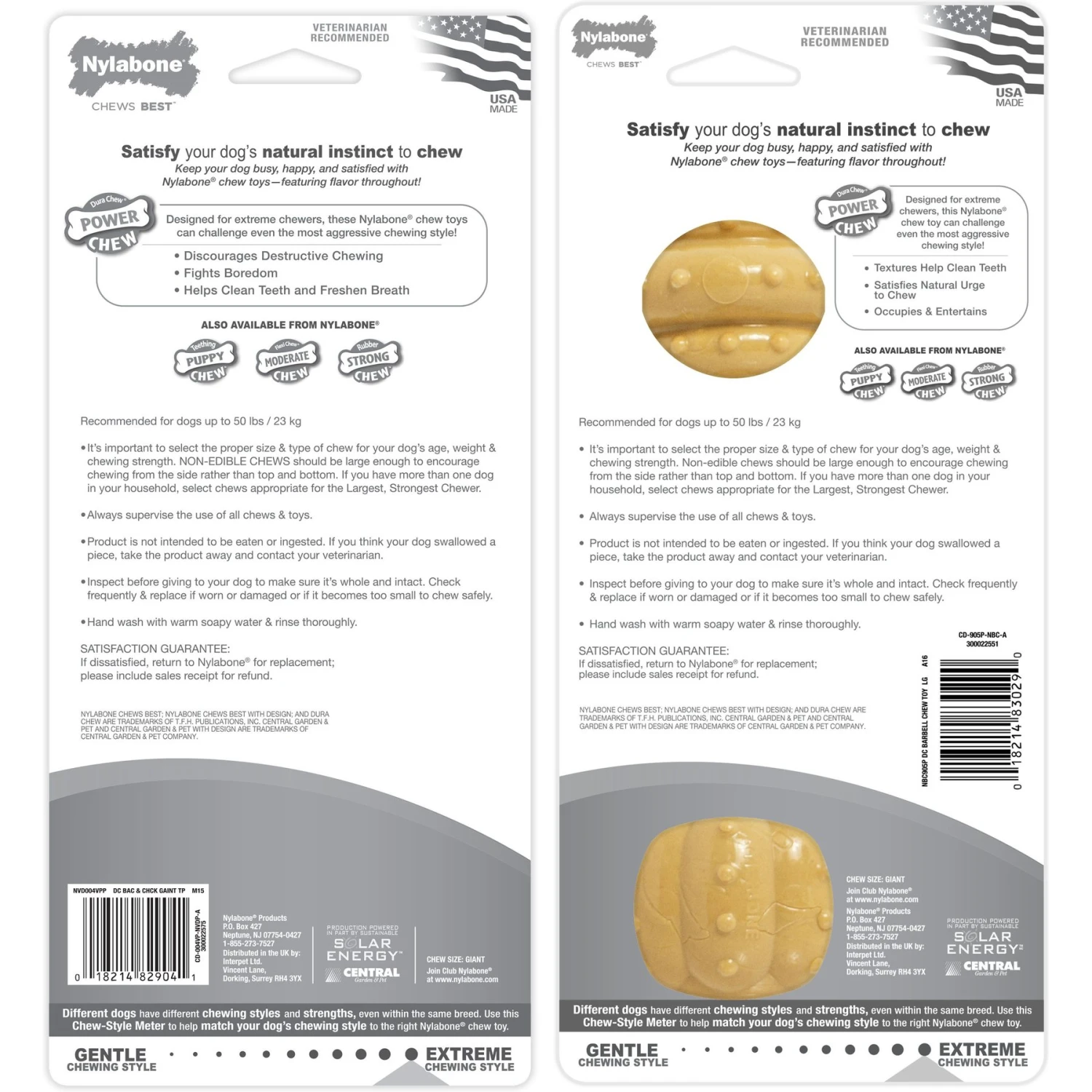 Nylabone Power Chew Nylon Dog Bones Bundle Chicken, Bacon & Peanut Butter 8 Nylabone Power Chew Nylon Dog Bones Bundle Chicken, Bacon & Peanut Butter - Image 8