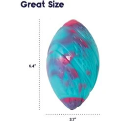 Petstages Grunt N Punt Football Dog Toy, Blue & Pink -Pet Toys Shop 280174 PT4. AC SS1800 V1636521867