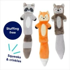Frisco Forest Friends Stuffing-Free Skinny Plush Squeaky Dog Toy -Pet Toys Shop 286571 PT2. AC SS1800 V1695760988