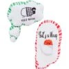 Frisco Holiday Thought Bubble Plush Squeaky Dog Toy, 2 Count