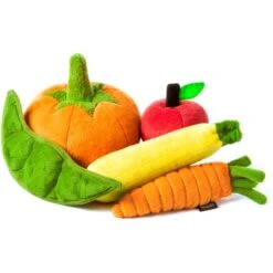 P.L.A.Y. Pet Lifestyle And You Garden Fresh Mini Squeaky Dog Toy, 5 Count