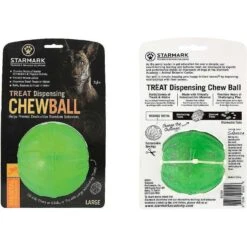 Starmark Treat Dispensing Chew Ball Tough Dog Toy & Starmark Interactive Dog Treats -Pet Toys Shop 298518 PT2. AC SS1800 V1621303345
