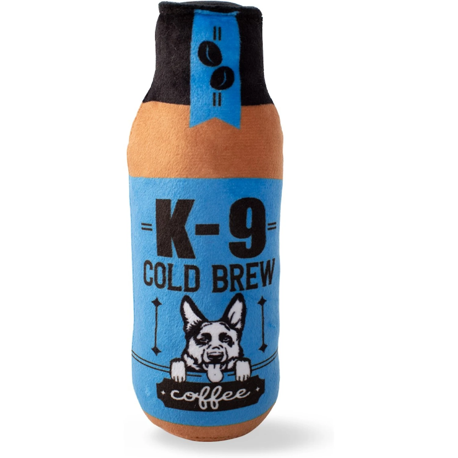 Pet Shop By Fringe Studio K-9 Cold Brew Squeaky Plush Dog Toy 1 Pet Shop By Fringe Studio K-9 Cold Brew Squeaky Plush Dog Toy