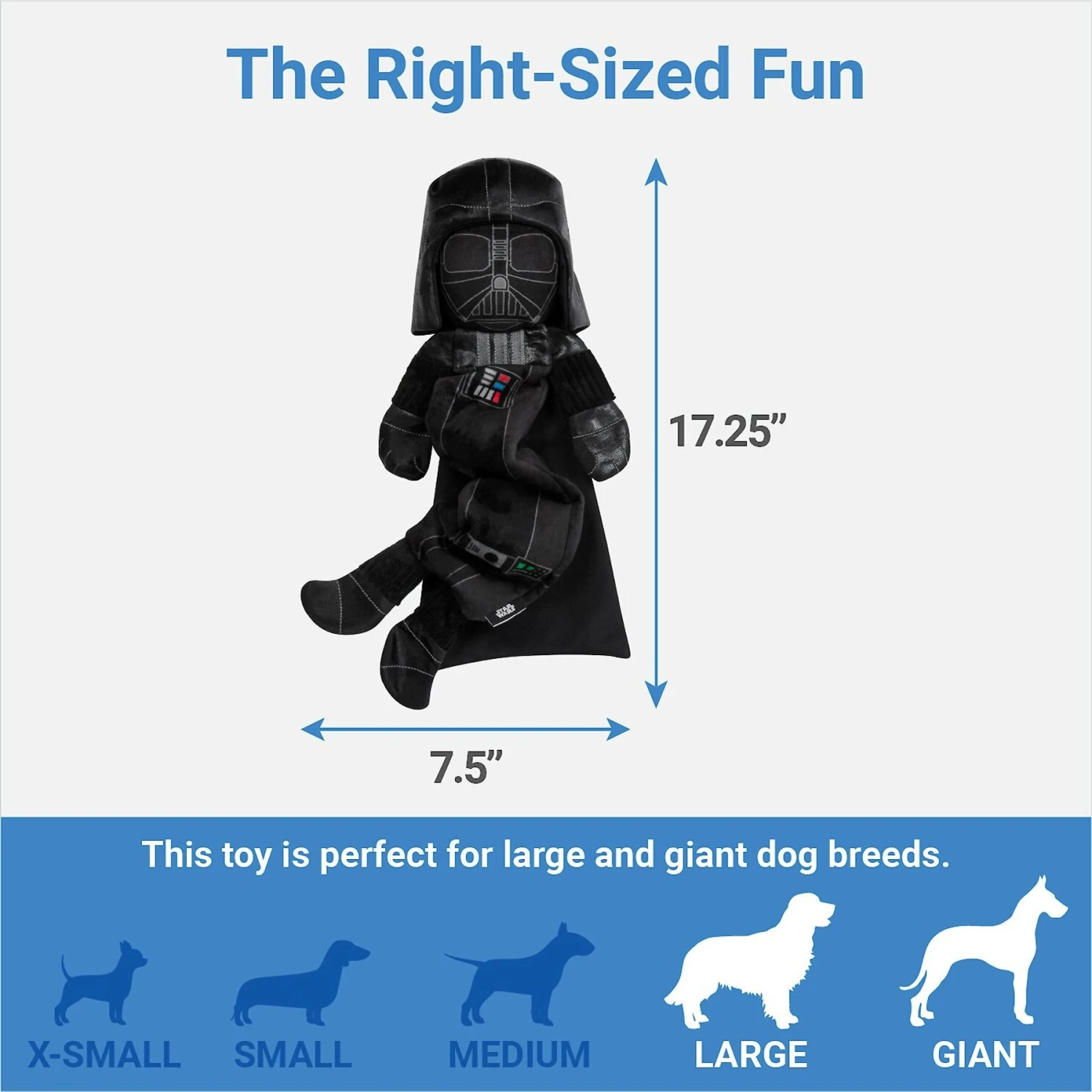 STAR WARS DARTH VADER Bungee Plush Squeaky Dog Toy 2 STAR WARS DARTH VADER Bungee Plush Squeaky Dog Toy - Image 2