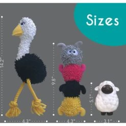 Rocket & Rex Squeakers, Rope & Plush Dog Toy Gift Set, 3 Count -Pet Toys Shop 318047 PT4. AC SS1800 V1632182797