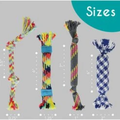 Rocket & Rex Not Just Your Plain Old Rope Dog Toy Set, 4 Count -Pet Toys Shop 318053 PT4. AC SS1800 V1632175339