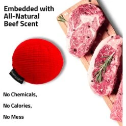 Playology All Natural Beef Scented Plush Squeaky Ball Dog Toy 5 Playology All Natural Beef Scented Plush Squeaky Ball Dog Toy -Pet Toys Shop 321883 PT2. AC SS1800 V1629230180
