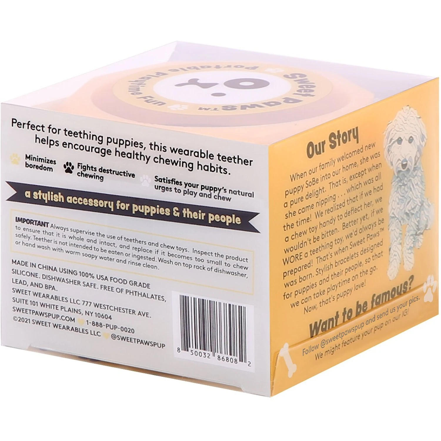 Sweet Paws Wearable Puppy Teether Stack Party Of 4 2 Sweet Paws Wearable Puppy Teether Stack Party Of 4 - Image 2