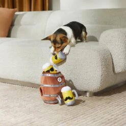 Frisco Beer & Keg Plush Squeaky Dog Toy, 4 Count -Pet Toys Shop 327047 PT3. AC SS1800 V1648667317