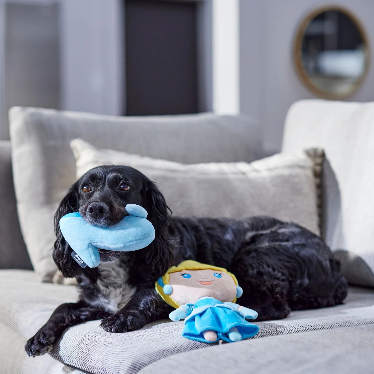 Disney Princess Cinderella Plush Squeaky Dog Toy, 2 Count 3 Disney Princess Cinderella Plush Squeaky Dog Toy, 2 Count - Image 3