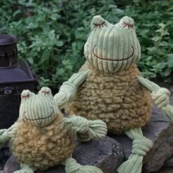 HuggleHounds HuggleFleece FlufferKnottie Fiona The Frog Dog Toy 9 HuggleHounds HuggleFleece FlufferKnottie Fiona The Frog Dog Toy -Pet Toys Shop 329505 PT4. AC SS1800 V1631766396