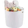 Hanamya Storage Organizer Cat & Dog Storage Basket, Off White