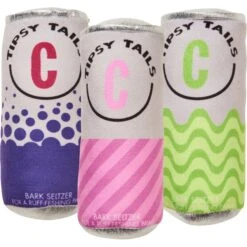 Cosmo Furbabies Tipsytails Seltzer Dog Toy, 6-in