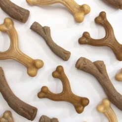 Nylabone Gourmet Style Strong Chew Wishbone Bacon Dog Toy -Pet Toys Shop 344025 PT3. AC SS1800 V1674162876