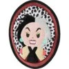 Disney Villains Cruella De Vil Flat Plush Squeaky Dog Toy