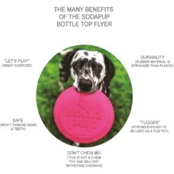 SodaPup Bottle Top Rubber Flying Disk Dog Toy -Pet Toys Shop 346939 PT2. AC SS1800 V1638399736