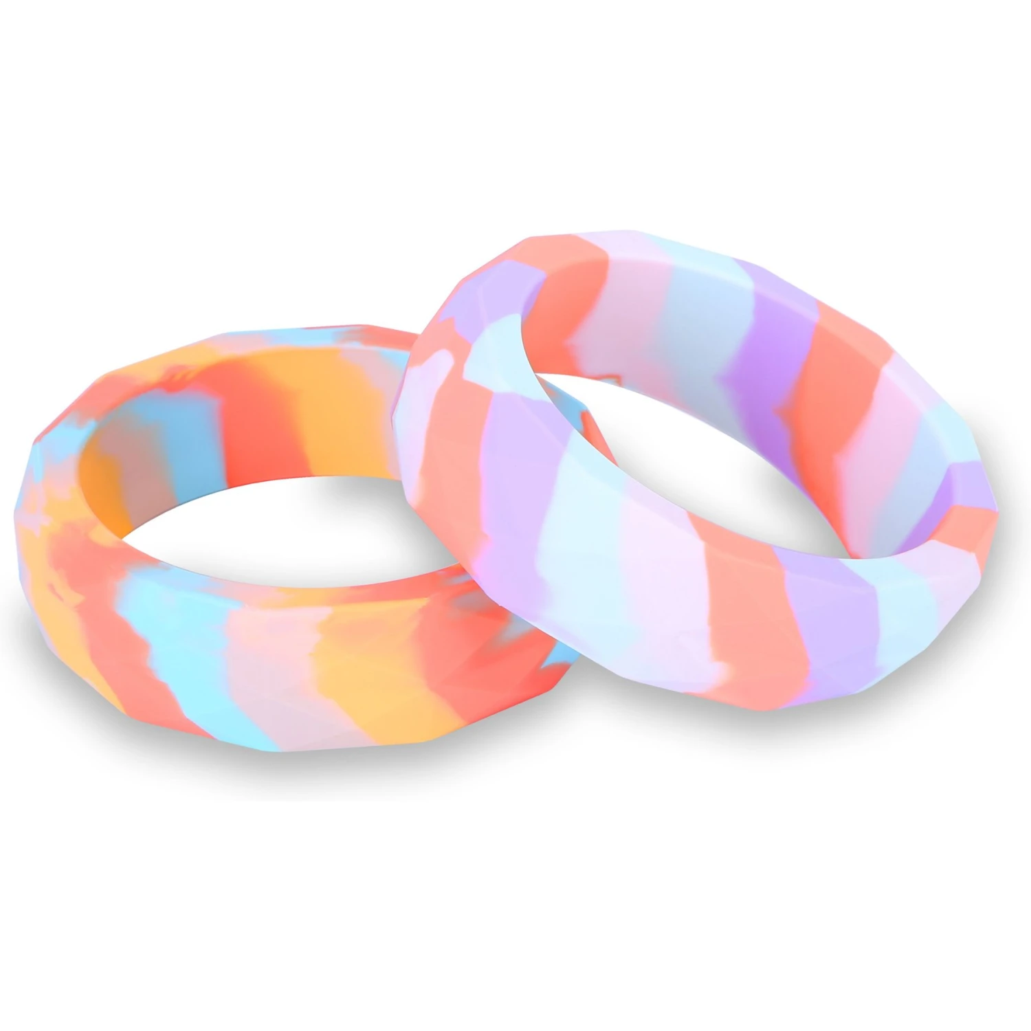 Sweet Paws Chunky Wearable Puppy Teether Stack Dog Toy, 2 Count 1 Sweet Paws Chunky Wearable Puppy Teether Stack Dog Toy, 2 Count