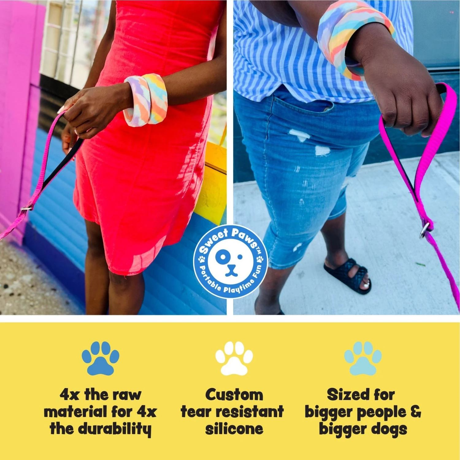 Sweet Paws Chunky Wearable Puppy Teether Stack Dog Toy, 2 Count 5 Sweet Paws Chunky Wearable Puppy Teether Stack Dog Toy, 2 Count - Image 5