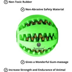 SunGrow Interactive Chew Ball Treat Dispenser Dog & Cat Teething Toy -Pet Toys Shop 352931 PT5. AC SS1800 V1639436501