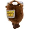 GoDog Action Plush Beaver Animated Squeaker Dog Toy
