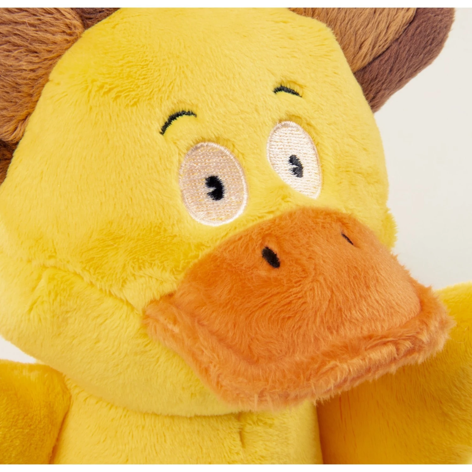 GoDog Silent Squeak Flips Duck Bear Dog Toy, Yellow, Large 3 GoDog Silent Squeak Flips Duck Bear Dog Toy, Yellow, Large - Image 3