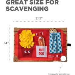 Outward Hound Activity Matz Fast Food Fun Game Plush Dog Toy -Pet Toys Shop 368178 PT3. AC SS1800 V1644530791