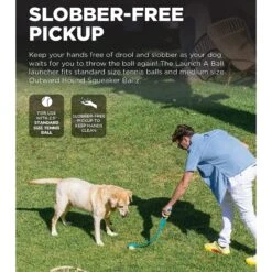 Outward Hound Launch A Ball Squeak Interactive Tennis Ball Launcher Dog Toy -Pet Toys Shop 368208 PT2. AC SS1800 V1644523409