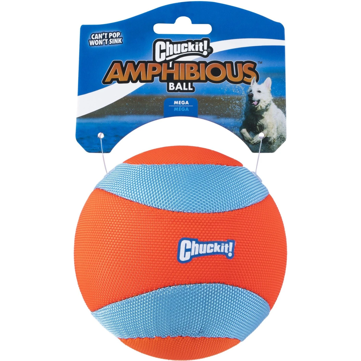 Chuckit! Amphibious Mega Ball Dog Toy, Orange 1 Chuckit! Amphibious Mega Ball Dog Toy, Orange