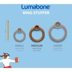 Lumabone Ring-Stuffer Beef Flavor Dog Toy -Pet Toys Shop 370193 PT5. AC SS1800 V1646765516