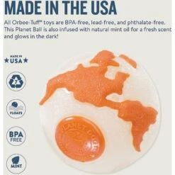 Planet Dog Orbee-Tuff Ball Tough Dog Chew Toy -Pet Toys Shop 53605 PT2. AC SS1800 V1646769393