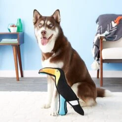 Tuffy's Togo Toucan Plush Dog Toy -Pet Toys Shop 54176 PT4. AC SS1800 V1589492516