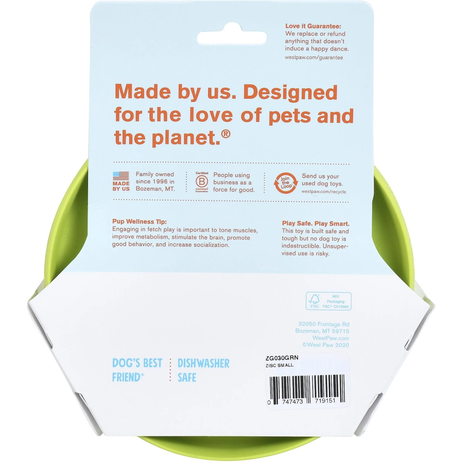 West Paw Zogoflex Zisc Flying Disc Dog Toy 6 West Paw Zogoflex Zisc Flying Disc Dog Toy - Image 6