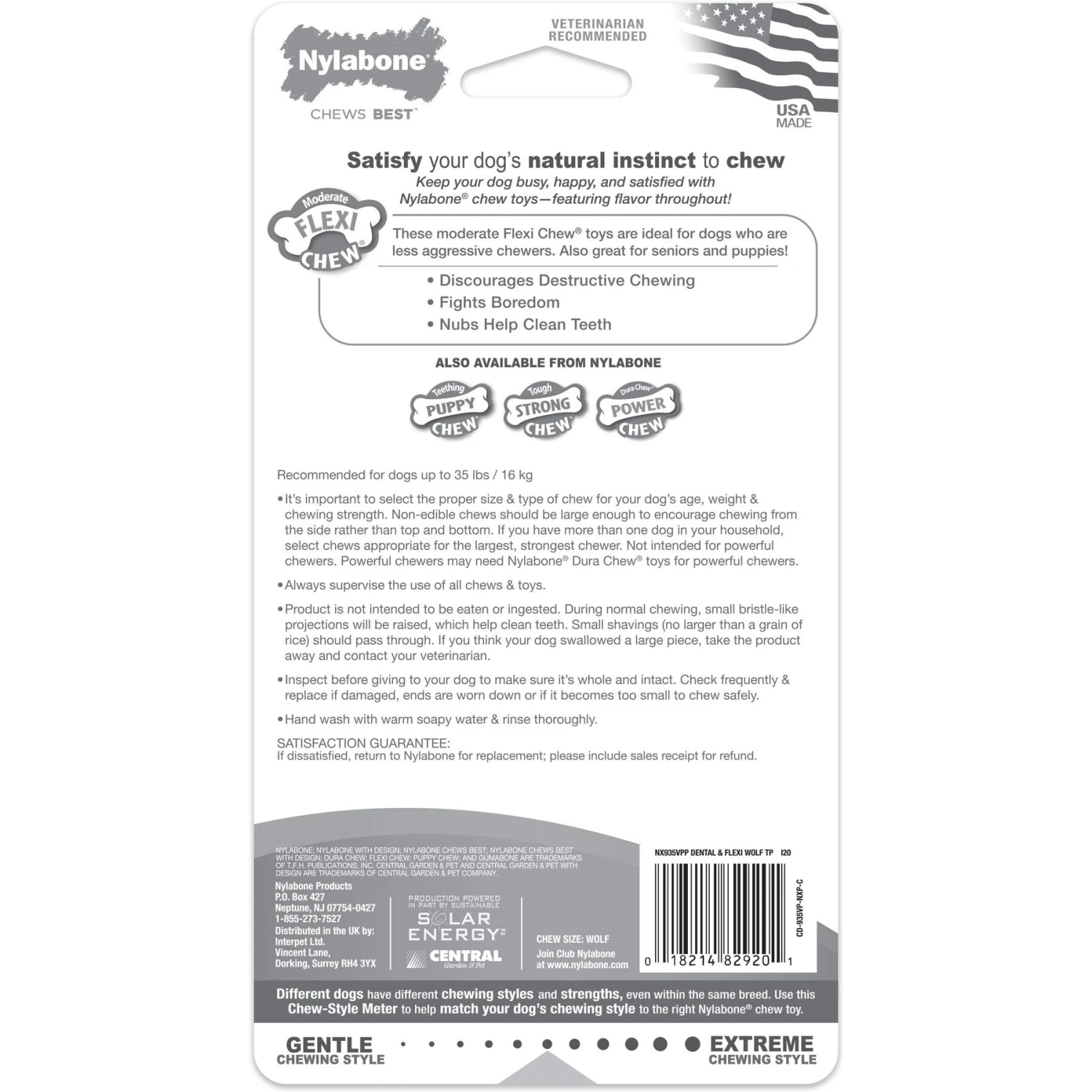 Nylabone Dental Chew & Flexi Bone Combo Pack Dog Chew Toys 7 Nylabone Dental Chew & Flexi Bone Combo Pack Dog Chew Toys - Image 7