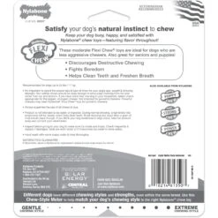 Nylabone FlexiChew Moderate Dog Chew Toys Triple Pack Variety -Pet Toys Shop 59243 PT8. AC SS1800 V1685650793