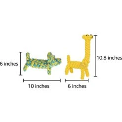 SunGrow Aggressive Chewers Small Dog & Cat Tug Of War Rope & Chase Teething Toys, 2 Count -Pet Toys Shop 604518 PT5. AC SS1800 V1697052908