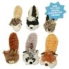 Multipet Bouncy Burrow Buddies Babies Squeaky Stuffing-Free Plush Puppy Toy, Character Varies