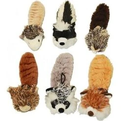 Multipet Bouncy Burrow Buddies Babies Squeaky Stuffing-Free Plush Puppy Toy, Character Varies -Pet Toys Shop 68027 PT5. AC SS1800 V1495116069