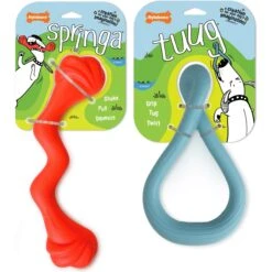 Nylabone Creative Play Tuug & Springa Interactive Dog Toy Bundle