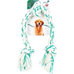 Booda Fresh N Floss Spearmint 3-Knot Rope Dog Toy